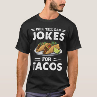 Camiseta Vai Dizer Piadas Pais Para Tacos Taco Lover Engraç