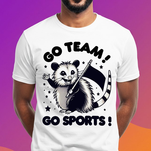 Camiseta Vai, Equipe! Vai para o Esporte! (Criador carregado)