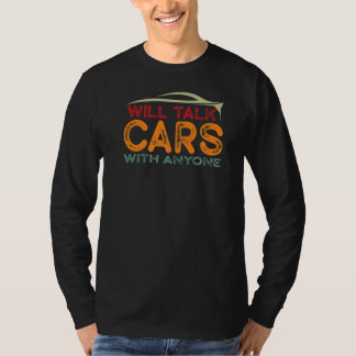Camiseta Vai Falar de Carros Com Qualquer Pessoa Retro Carr