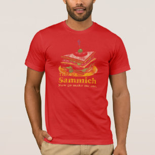 Camiseta Vai faz-me um T do sanduíche