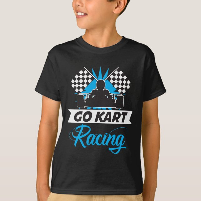 Camiseta Vai Kart que compete o vencedor do objetivo da (Frente)