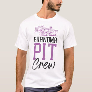 Camiseta Vai Kart Vovó Pit Crew Vintage