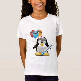 Camiseta Vai logo. Enfermeira de pinguins.