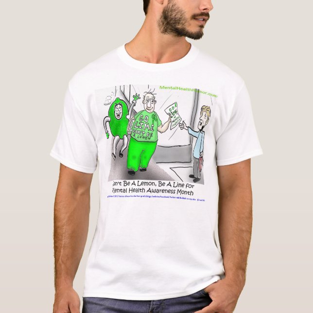 Camiseta Vai o limão para o mês da consciência da saúde (Frente)