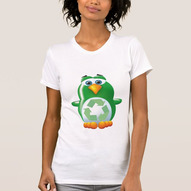 Camiseta vai o pinguim verde (Frente)