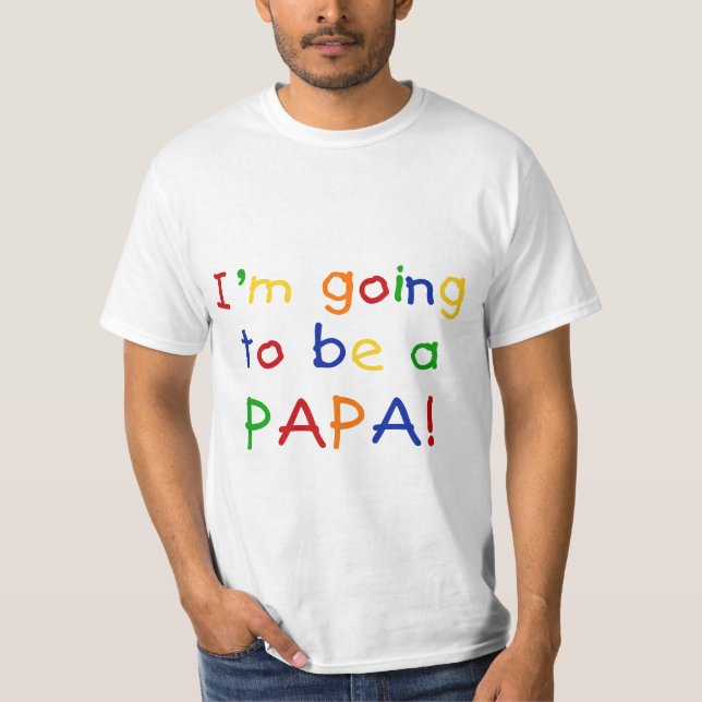 Camiseta Vai ser um Papa - Cores Primárias (Frente)
