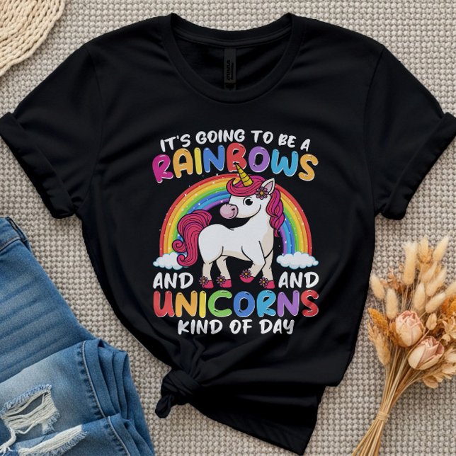 Camiseta Vai ser um Rainbows e Unicórnios lindos (Criador carregado)