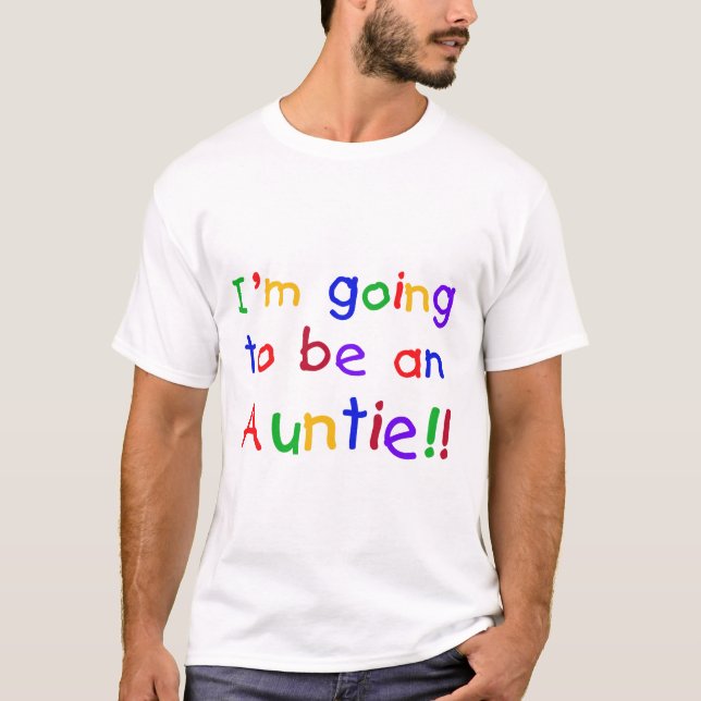 Camiseta Vai ser uma tia Primária Colors (Frente)