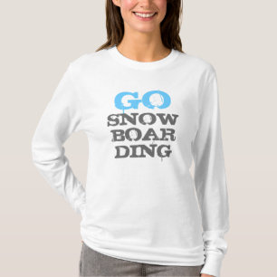 Camiseta Vai Snowboard senhoras hobby hoodie
