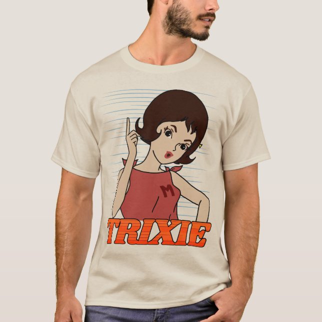 Camiseta Vai Trixie Ir! - Comic. Cartoon De Velocidade Retr (Frente)