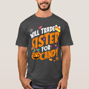 Camiseta Vai Trocar Irmã Para A Milha De Abóbora Do Hallowe