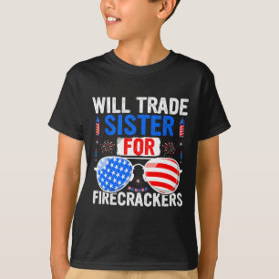 Camiseta Vai Trocar Irmã Por Bombeiros 4 De Julho Fir