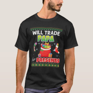 Camiseta Vai Trocar Papá Por Presentes De Natal Suado