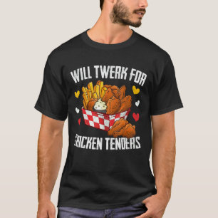 Camiseta Vai Twerk Por Tenders De Frango Frito De Frango