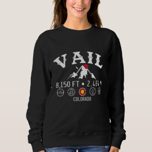 Camiseta Vail Colorado Mountain Minimalist Souvenirs