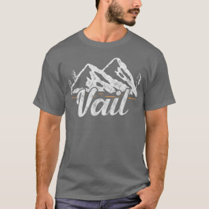 Camiseta Vail Colorado Mountain Ski Skining Dis