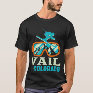 Camiseta Vail Colorado Mountain Vintage Retro Skiing e