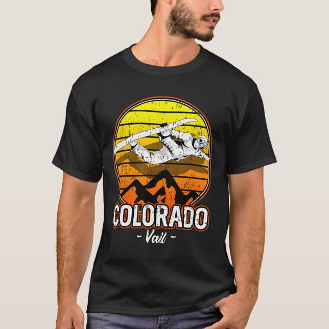 Camiseta Vail Colorado Snowboard (Frente)