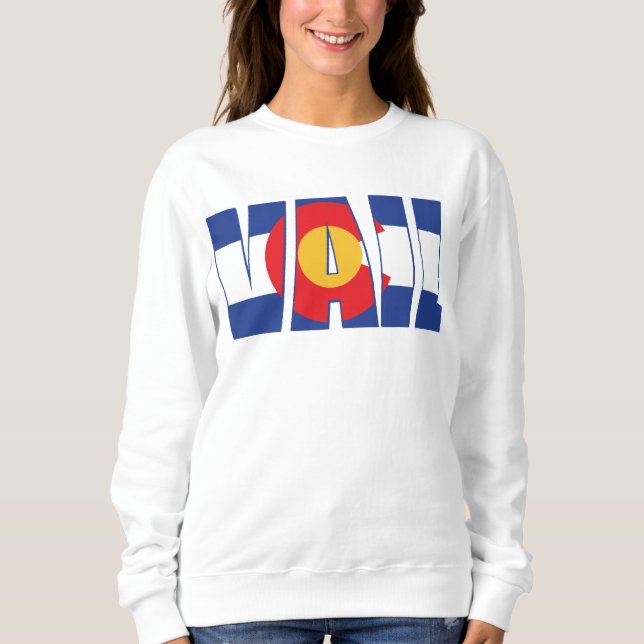 Camiseta Vail in Colorado Flag (Frente)