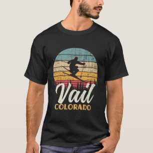 Camiseta Vail Skiing Colorado Vintage Mountain Ski