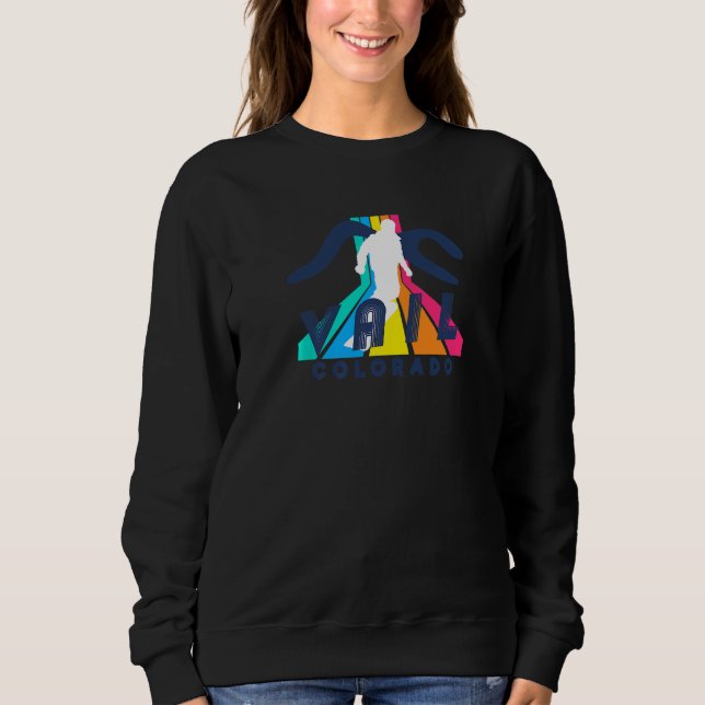 Camiseta Vail Snowboarder Geométrico Colo de Vail Striped (Frente)