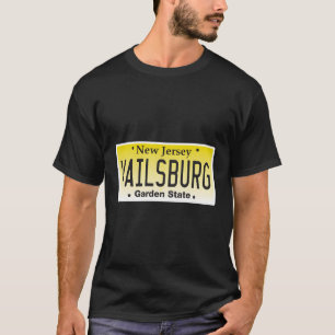 Camiseta Vailsburg Newark Nj City New Jersey License Plate