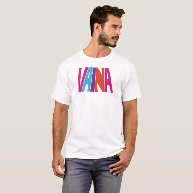 Camiseta Vaina Men White Tshirt (Frente Completa)