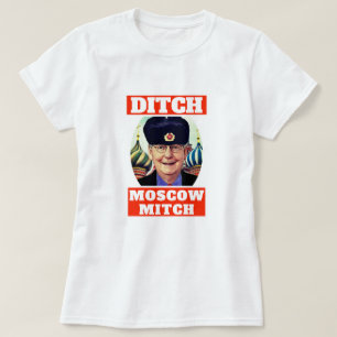 Camiseta "Vala engraçada Moscovo Mitch" McConnell