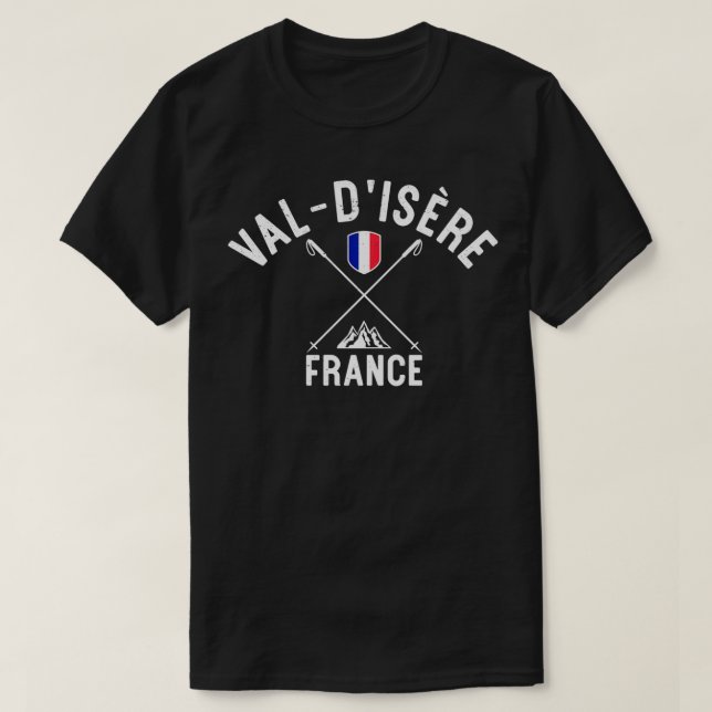 Camiseta ValdIsere France Ski (Frente do Design)