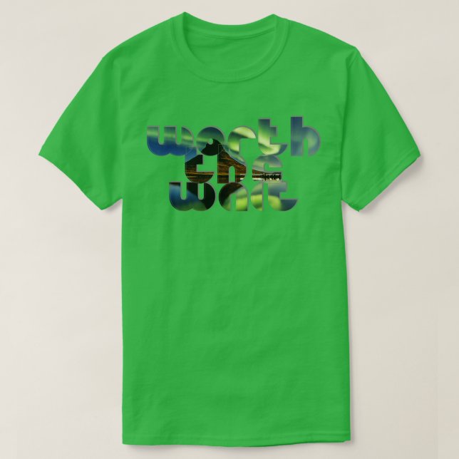 Camiseta Vale a pena esperar (Frente do Design)