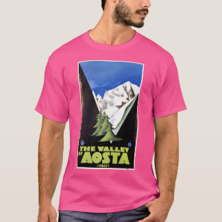 Camiseta Vale Da Arte Poster de viagens Dos Alpes Italianos