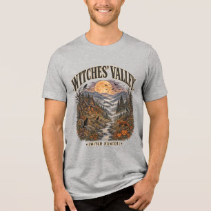 Camiseta Vale das Bruxas – Montanha Vintage Gótica de Hallo