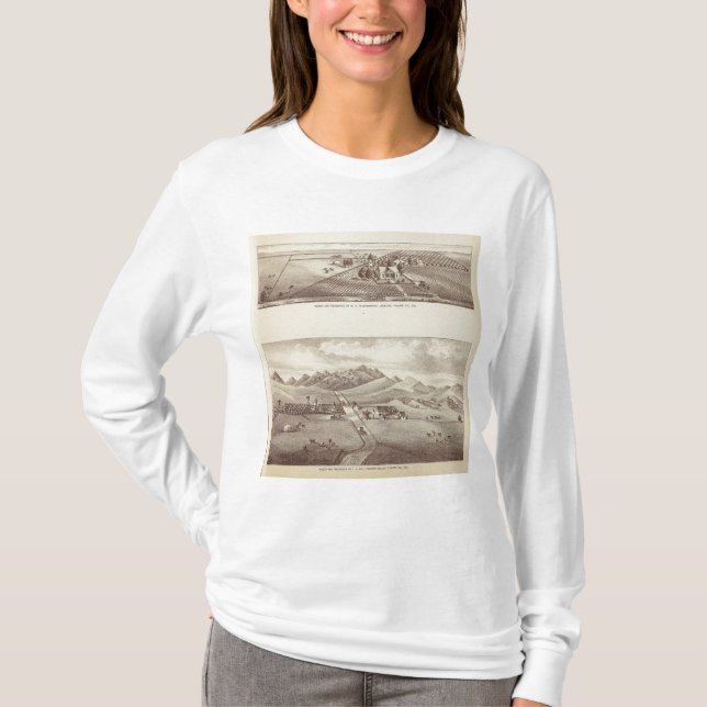Camiseta Vale de Frazier, ranchos da beira do lago (Frente)