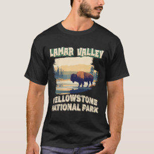 Camiseta Vale de Lamar Parque Nacional de Yellowstone Búfal