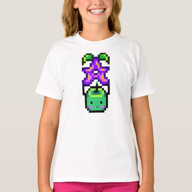 Camiseta Vale de Stardew - Junimo com Stardrop (Frente)