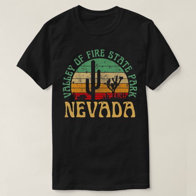Camiseta Vale Do Estado De Fogo Parque Do Deserto De Nevada (Frente do Design)