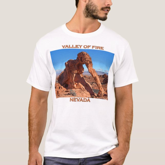 Camiseta Vale do fogo - rocha do elefante (Frente)