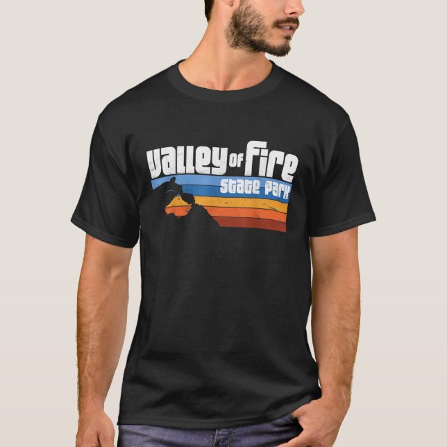 Camiseta Vale do Fogo State Park Nevada Retro Desert Suns (Frente)