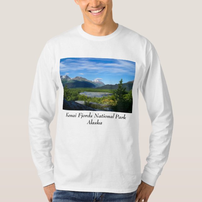 Camiseta Vale do Glaciar de Saída do Alasca (Frente)