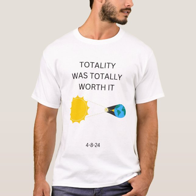 Camiseta vale duas vezes o eclipse solar da vida (Frente)