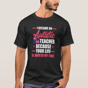 Camiseta Vale Meu Tempo Apoio Professor Autismo Autista