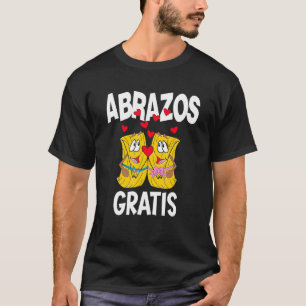 Camiseta Valentin Day Tamales Free Hugs Abrazos Gratis Span