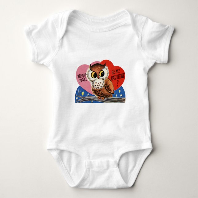 Camiseta Valentine Coruja Vintage (Frente)