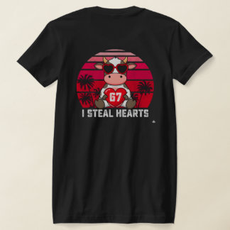 Camiseta Valentine Cow PNG Sublimation Design