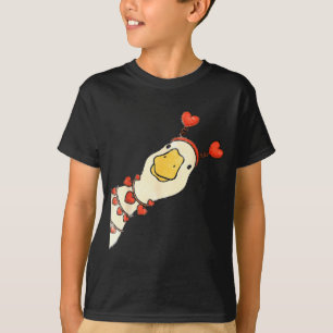 Camiseta Valentine Engraçado Patos Bobos Coração de Pato Am