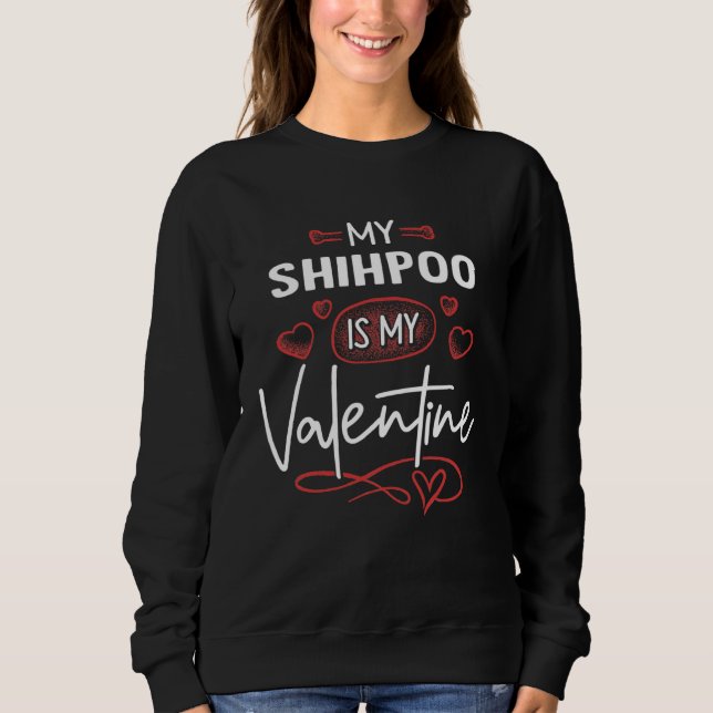 Camiseta Valentine  for Women SHIHPOO Dog (Frente)