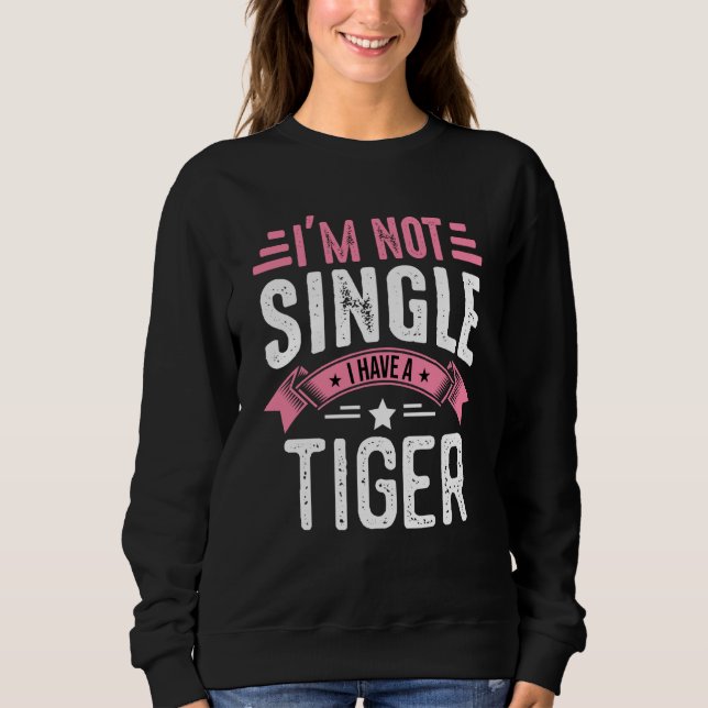 Camiseta Valentine I'm Not Single I Have A Tiger Boy Toddle (Frente)