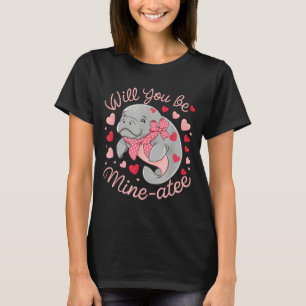 Camiseta Valentine Manatee Animalzinho Coração Você Será M