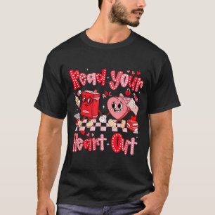 Camiseta Valentine Retro Leia Seu Coração Professor Mulher