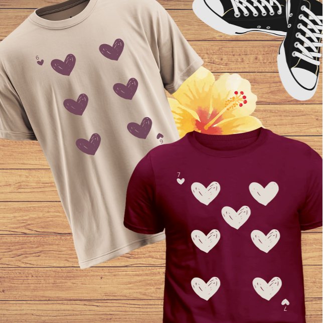 Camiseta Valentine’s Day 6 & 7 Meme Matching Couple Women  (Criador carregado)